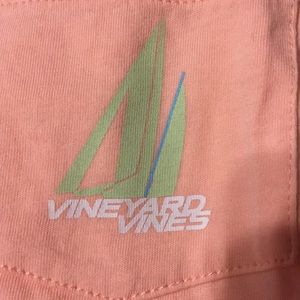 Vineyard Vines light orange long sleeve shirt